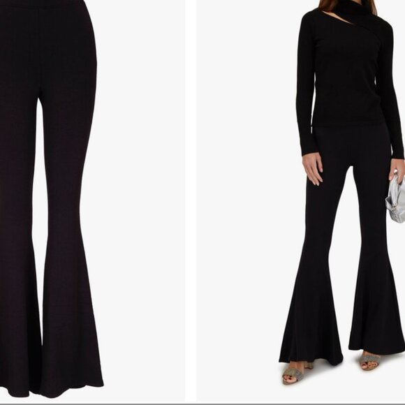 L'AGENCE $216 Retail New Kiki Black Flare Pants - Picture 2 of 3